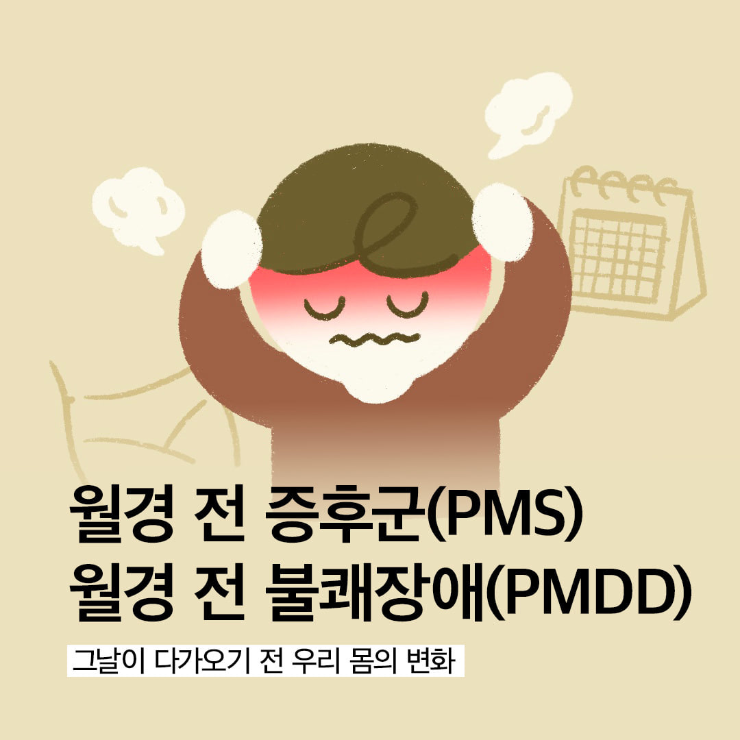갑자기 짜증나고 단게 땡기나요? - 월경 전 증후군(PMS) 월경 전 불쾌 장애(PMDD)