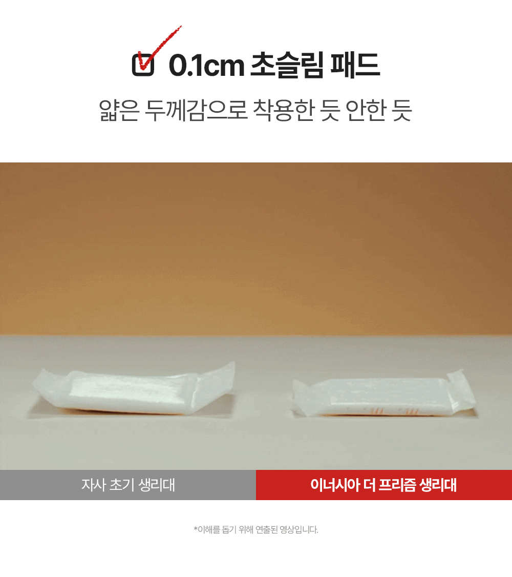 [5900만장 완판] 더 프리즘 유기농 순면커버 생리대
