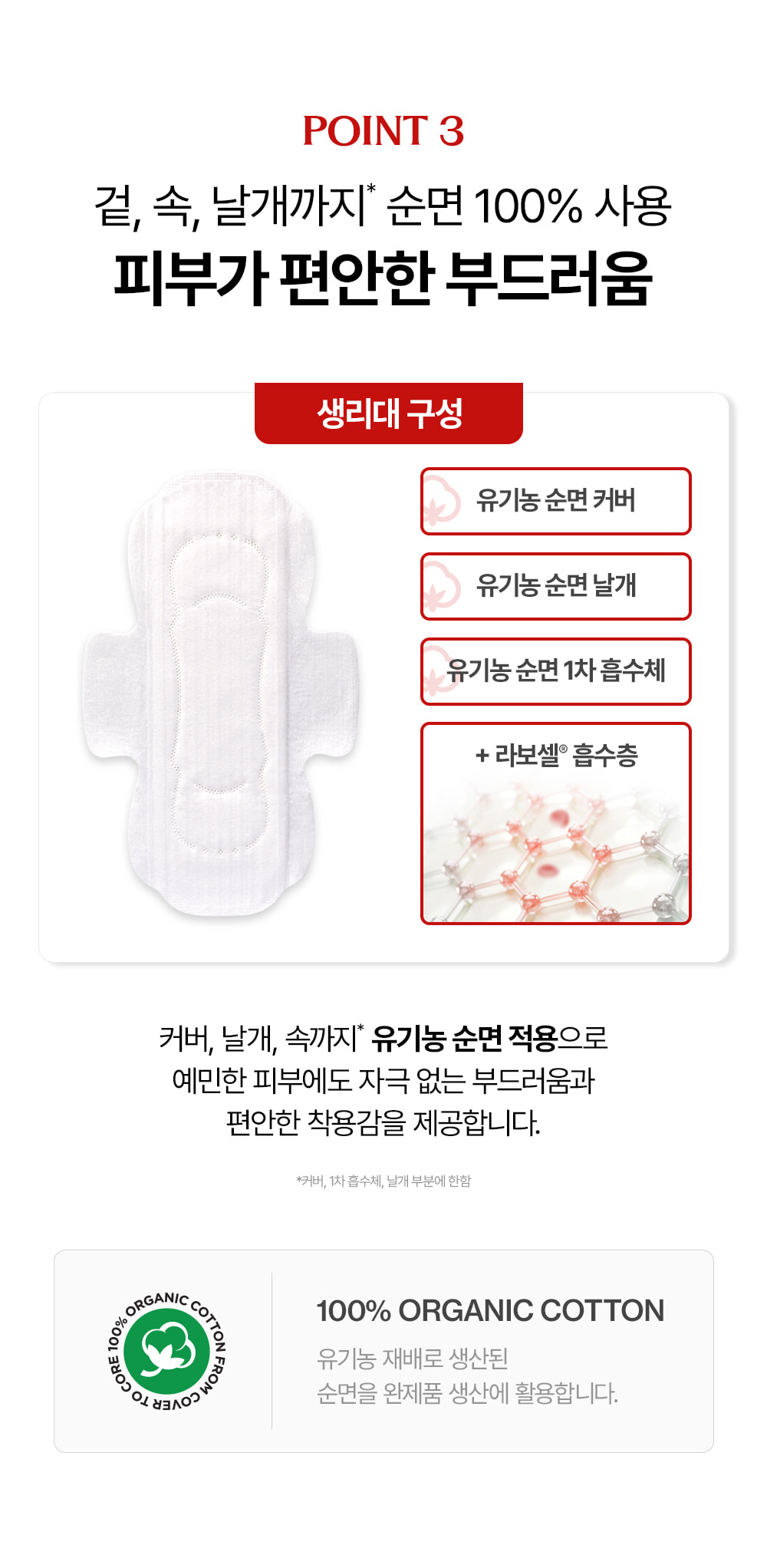 [5900만장 완판] 더 프리즘 유기농 순면커버 생리대