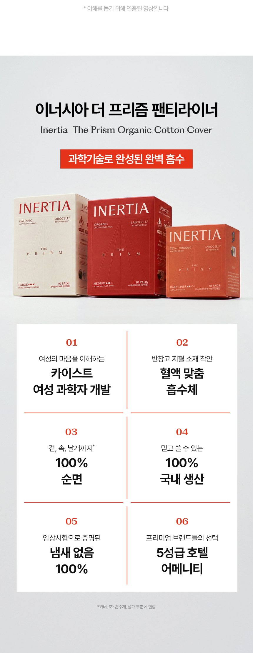 더 프리즘 유기농 순면커버 팬티라이너 12팩